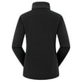 thumbnail image 3 of Winter Coats for Women Deals! Verugu Plus Size Fleece Jacket for Women Solid Long Sleeve Full Zip Soft Jacket Outdoor Recreation Coat with Zipper Pockets Black B XL, 3 of 4