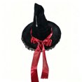 thumbnail image 4 of Bainana Halloween Witch Cosplay Hat For Women Men Lace Trim High Top Cap Wide Brim Adjustable Theme Party Hat, 4 of 4