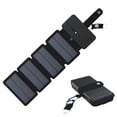 thumbnail image 1 of Foldable Solar Panel Charger Outdoor Emergency Power with Compass for Camping Hiking Backpacking, 1 of 8