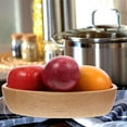 thumbnail image 3 of NICEXMAS Khaki Plastic Fruit Tray for Holding Snacks with Smooth Surface Easy to Clean and Reusable 7.5 Inches, 3 of 6