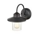 thumbnail image 2 of Millennium Lighting  1 Light Metal Outdoor Wall Sconce with Clear Glass Shades Powder Coat Black Black, 2 of 3