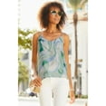 thumbnail image 2 of LASCANA Women's Printed V-Neck Top Hardware, 2 of 5