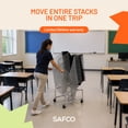 thumbnail image 4 of Safco Sled Base Stack Chair Cart in Silver, 4 of 5