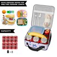 thumbnail image 5 of Butterfly and Blue Purple Pattern Insulated Lunch Bag Teens,Lunch Box for Men Women for Work,Picnic or Travel,10.2x9.5x4.3 Inches,8 Can Capacity, 5 of 6