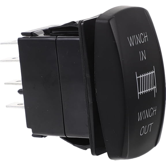 24v LED Rocker Switch, Multi-Functional Three-Gear Toggle Switch for Yacht and Boat