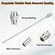 thumbnail image 4 of 10pcs Agujas de Dispensación 14 Gauge 4 Pulgadas Punta Roma Conector Luer para Rellenar Pegamento Aceite Líquidos Espesos Tinta Uso en Laboratorio, Plata, 4 of 6