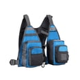 thumbnail image 1 of Chaleco De Pesca Con Mosca, Chaqueta De Pesca Suave Con Múltiples Bolsillos Para Viajes Casuales, Caza, Azul Sunnimix Chaleco de pesca, 1 of 8