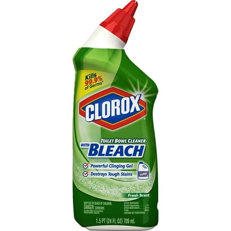 Clorox Toilet Bowl Cleaner with Bleach, Fresh Scent - 24 oz ... Clorox Toilet Bowl Cleaner with Bleach, Fresh Scent - 24 oz ...