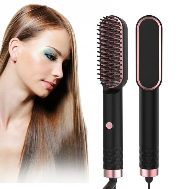 Lisseur de Cheveux Air Chaud Température Réglable Anti-Brûlure