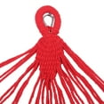 thumbnail image 4 of 2-Person Hanging Hammock Cotton Swing Hammock Bed with Carry Bag Portable Hammock Bed Multifunction Brazilian Style Hammock Red Stripe, 4 of 9