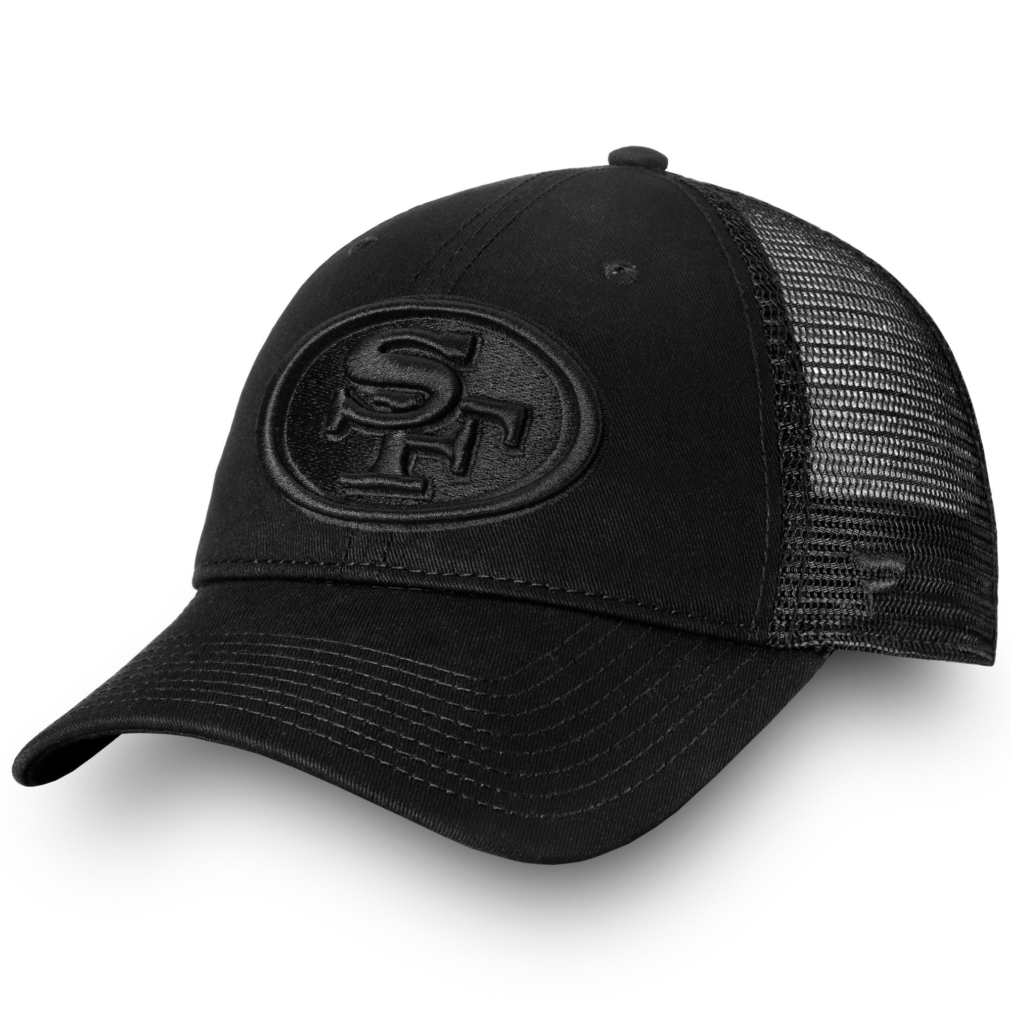 49ers black bar trucker hat Clearance