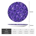 thumbnail image 2 of Wukai New Year Snowflakes Print Decorative Plate for Display,Bone China Decorative Plate, Ceramic Dinner Plate with Stand, Vertical Ceramic Plate-7in, 2 of 6