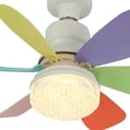 thumbnail image 3 of Lámpara Ventilador Techo LED 30 W para Sala Estar (control Remoto Multicolor Transparente), 3 of 9
