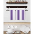thumbnail image 3 of Purple White Ombre Kitchen Dish Towels for Drying Dishes Set of 3, Modern Abstract Art Farmhouse Gradient Waffle Weave Microfiber Hand Tea Bathroom Towels Quick Dry & Absorbent Towel 15.7x23.6, 3 of 7