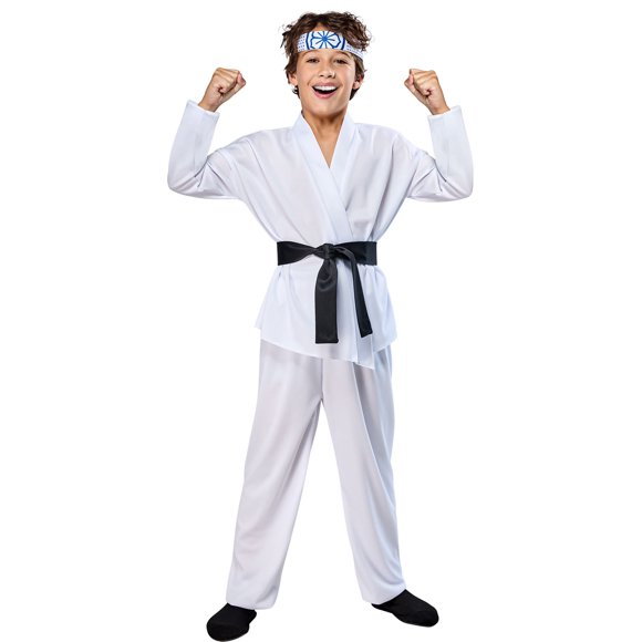 Karate Kid Classic Miyagi-Do Dojo Daniel Larusso Costume for Kids by Rubies, Boys