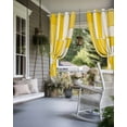 thumbnail image 4 of nqOlkjepod Outdoor Curtains for Patio Waterproof, Abstract Yellow Outdoor Privacy Panels Grommet, Modern Artwork Stripe Blackout Outside Curtains for Porch/Cabana/Pergola/Gazebo 54"x108", 2 Panels, 4 of 8