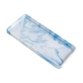 thumbnail image 2 of Bandeja de servicio con textura de mármol, bandeja de almacenamiento para baño, cocina, encimera y comedor. Azul Pequeño, 2 of 9