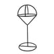 thumbnail image 1 of Exhibidor de gorras, elegante estante de hierro, decoración estable y ligera. Negro y L, 1 of 9