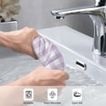 thumbnail image 5 of Kll Purple Checkboard Ultra Absorbent & Soft Hand Towels For Bath, Hand, Face, Gym And Spa-27.5x16in, 5 of 9