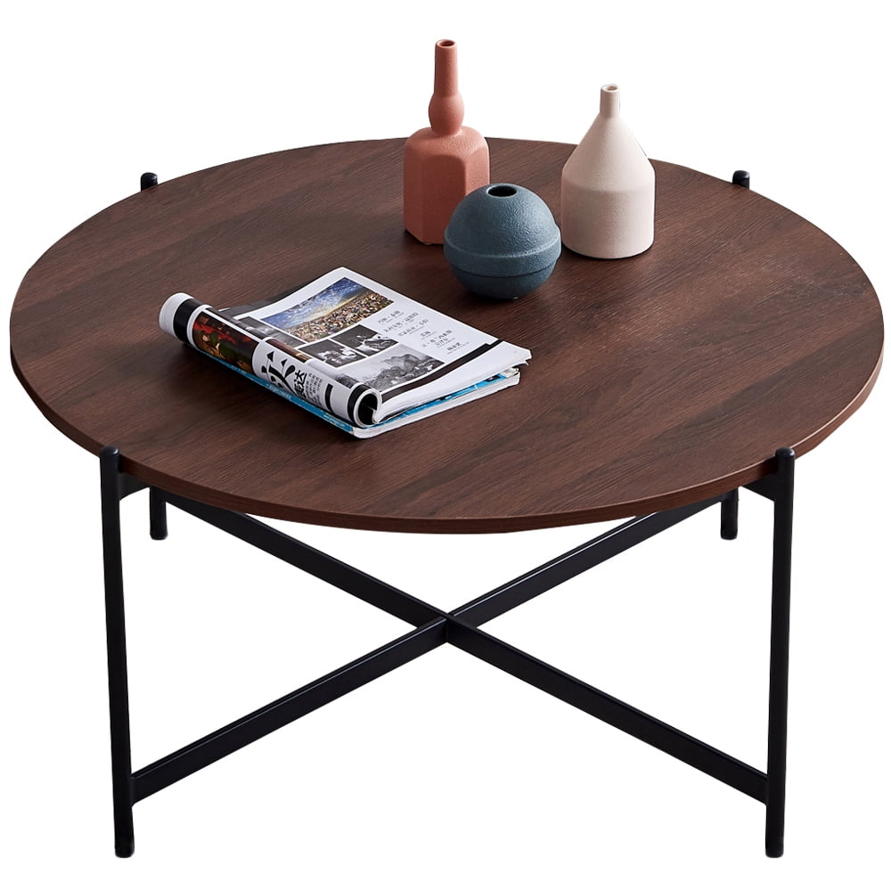 Carrara Marble Modern Round Coffee Table Juliettes Interiors