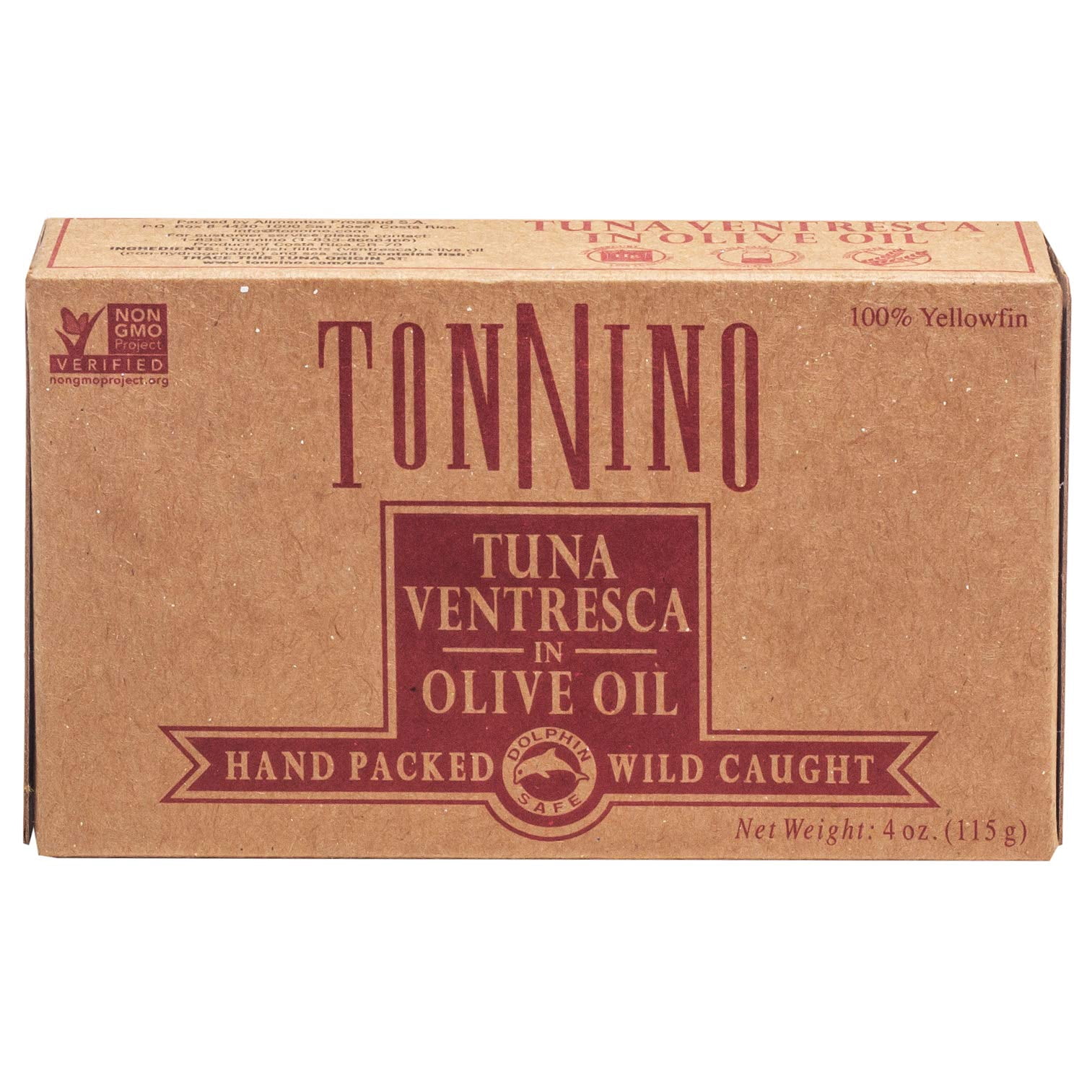Tonnino Tuna Fillets Low Calorie and Gluten Free Yellowfin Canend