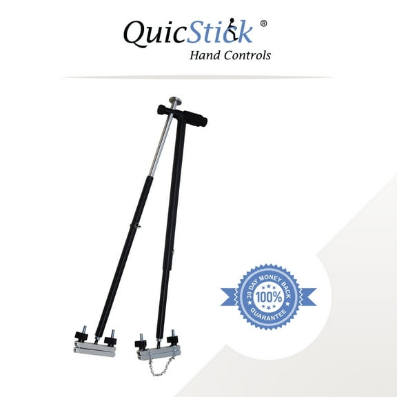 QuicStick Hand Controls Disabled Driving Aid Equipment for Permanent or Temporary Disability