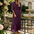 thumbnail image 1 of TaTaai Womens Casual Polka Dot Chiffon Dress Ruffle Sleeve Detail Lightweight Flowy Breathable Soft Fabric Elegant Midi Dress For Spring Summer Daily Party Wear Gift, 1 of 7