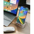 thumbnail image 4 of TOPGO Acrylic Cell Phone Stand, Clear Phone Holder for Office Desk, Vanity, Kitchen, Bedside Table, Compatible with iPhone/Smartphones/iPad/Switch/Kindle, Office Desk Accessories, 4 of 10