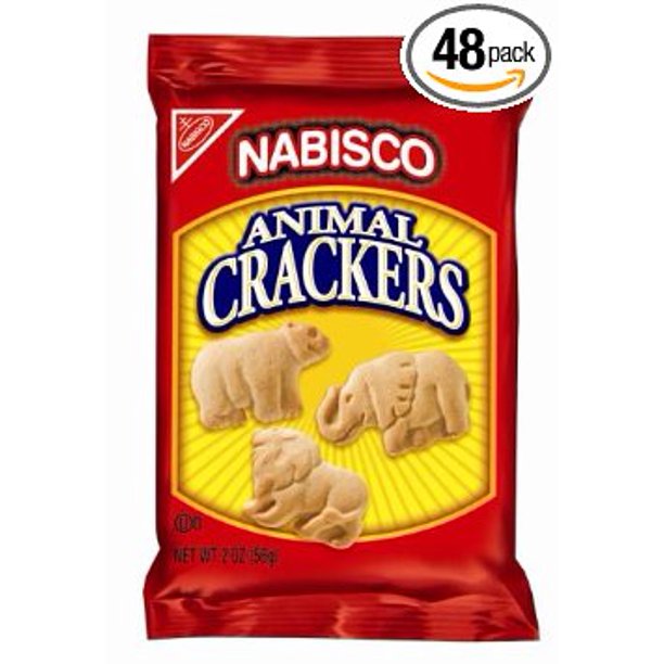 48 PACKS Nabisco Animal Crackers, 1Ounce Packages
