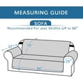 thumbnail image 2 of Reversible Sofa Slipcover Furniture Protector Water Resistant 2 Inch Wide Elastic Straps Sofa Cover Couch Covers Pets Kids Fit Sitting Width Up to 66"(Sofa, Navy/Beige), 2 of 7