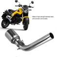 thumbnail image 2 of Motorcycle Exhaust MidPipe Middle Pipe Link Connect Adapter for MSX125 20132015, 2 of 4