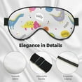 thumbnail image 4 of PAYOHTO Cute Funny Kids Dinosaurs Colorful Soft Sleep Mask Comfort Pure Silk Eye Cover for Travel Office Camping, 4 of 7