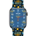 thumbnail image 5 of Waloo Hanukkah/Holiday Fun Silicone Sport Band Compatible With All Apple Watch Series, 5 of 11