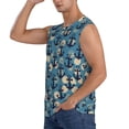 thumbnail image 3 of Pofeuu Anchors Print Men's Muscle T-Shirt, Sleeveless, Muscle Tank, Classic Muscle Tee Top For Men Casual Sleeveless Muscle T-Shirt Trendy Clothes-X-Large, 3 of 7
