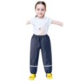 thumbnail image 1 of Pantalones impermeables y transpirables para niños y niñas, de Honeeladyy, para la lluvia y el barro, para otoño e invierno., 1 of 6