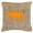 Orange, variant on Wolf Burlap and Orange Indoor & Outdoor Decorative Fabric Pillow - 18 x 18 in.