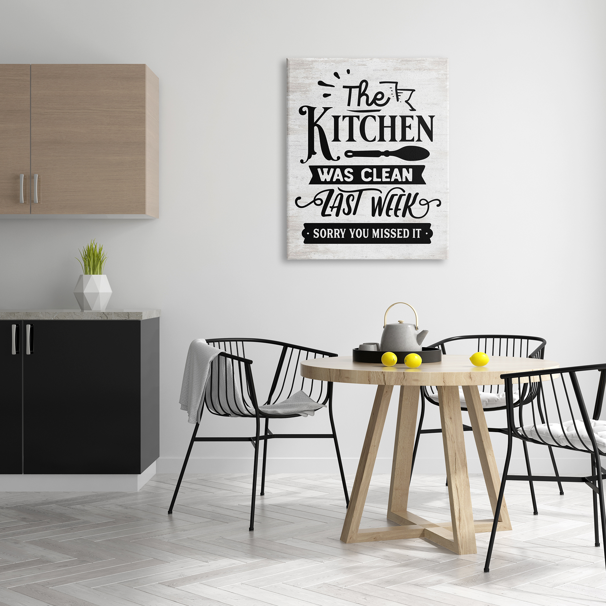Stupell Indtries Kitchen Was Clean Last Week Funny Home Phrase,30 x 40,Design by Lettered and Lined