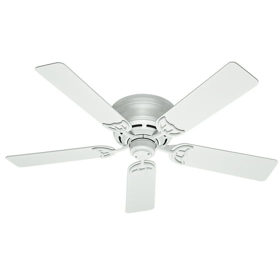 Hunter 52 Low Profile Iii White Ceiling Fan Com
