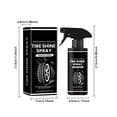 thumbnail image 2 of Gleaming Tire Shine Coating Agent Enhance Reflective Shine Deep Clean Rubber Long Lasting Luster Easy Application Formula [120ML] Wall Filler for Holes Tube Wall Filler for Holes Wall Filler Paste, 2 of 3