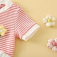 thumbnail image 5 of Paguaki Toddler Girls Dresses Outfits 1T 2T 3T 4T 5T 6T Toddler Girls Summer Clothes 5T Girls Sunflower Fly Sleeve T-shirt Denim Shorts 2PCs Set Dailywear, 5 of 9