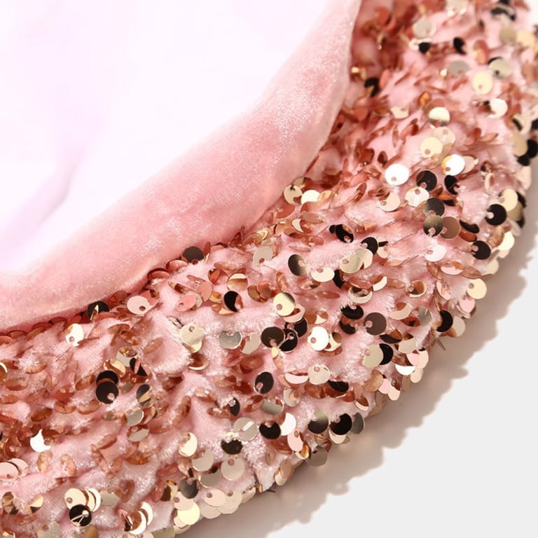 4138 Women Sparkly Sequin Beret Hat Shining French Style Beanie Fashion Artist 7137fuE1d4L._AC_UY350_.jpg main image 2