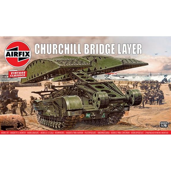 Airfix 04301V WWII British Churchill Bridge Layer 1/76 Scale Plastic Model Kit