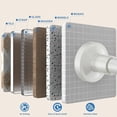thumbnail image 4 of Shower Curtain Rod 43--79 Inch,Adjustable Spring Tension Stainless Steel Rod for Bathroom,No Drilling, No Slip, No Rust,White, 4 of 10