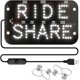 thumbnail image 2 of Letrero luminoso LED HWRETIE para coche,pantalla para parabrisas con ventosas,texto y luces LED decorativas para el conductor,el conductor y el hogar, 2 of 2