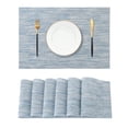 thumbnail image 1 of Juego de 6 manteles individuales Leetaltree Alice Blue de PVC resistente al calor, 1 of 9