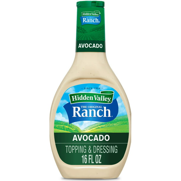 Hidden Valley Avocado Ranch Salad Dressing Topping Gluten Free - 16 Oz Bottle - Walmartcom