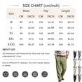 thumbnail image 3 of JoveMarine Men's Linen Pants Casual - Lightweight Breathable Summer Trousers with Drawstring Elastic Waist, Everyday Comfort,White M, 3 of 5