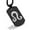 Black, variant on Stainless Steel Leo Zodiac Sign (Lion) Dog Tag Pendant Necklace