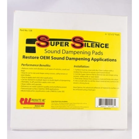 

RBL Products RBL Products - 128 - 12 X12 Quiet Pads 6/PK