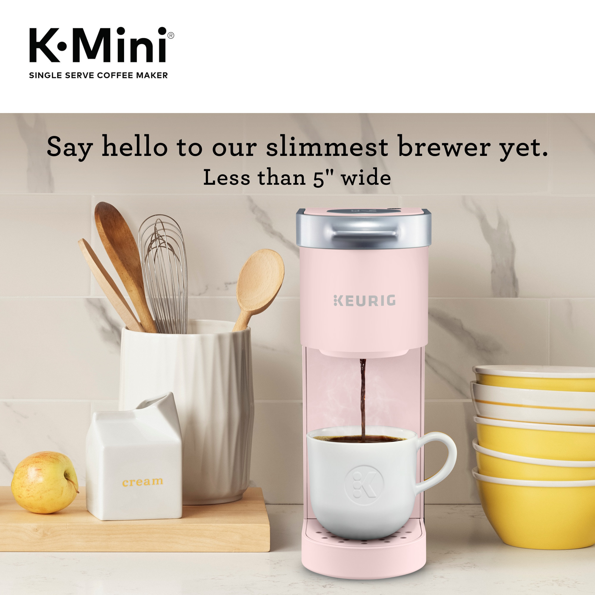 Keurig K-Mini Single Serve K-Cup Pod Coffee Maker, Dusty Rose - image 4 of 20